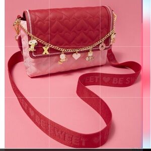 💘🌹💘 LOUNGEFLY Peanuts Snoopy Valentine's Day Charm Crossbody Bag  Bundle 💘🌹💘 NWT